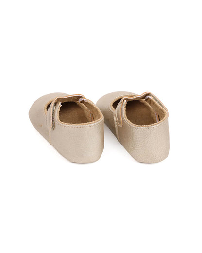 Kicks & Crawl Golden Ruffle Velcro Bellies-For Infants