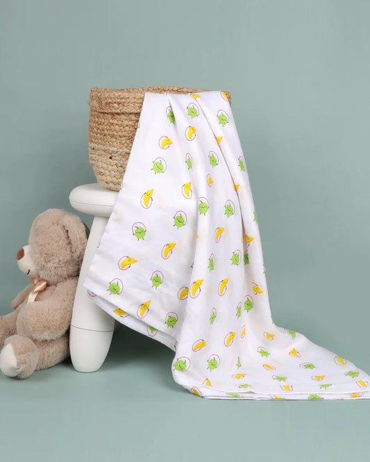 Kicks & Crawl Fun With Fruits Swaddle-100% Bamboo-Infant Wraps