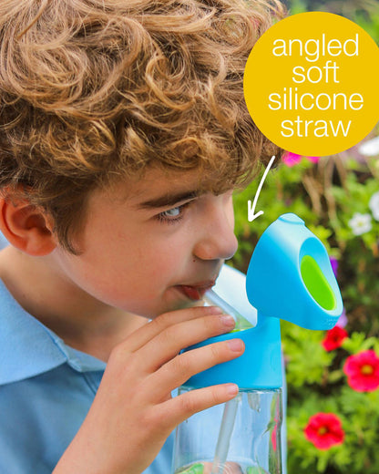 b.box School Essentials Kit-Mini Lunch Box(1000ml)-Tritan Straw Sipper(450ml)-Forest Green-3Y+