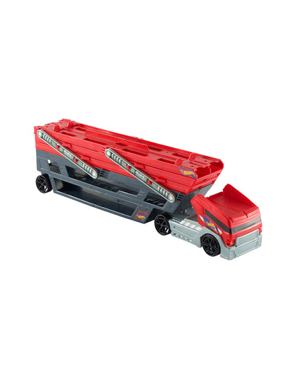 Hot Wheels Mega Hauler Truck-Stores 50 Cars-Vehicle Toy-9M+