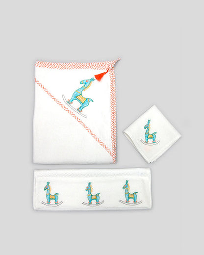 The Almirah Baby Towel Set-Cotton-Bankura