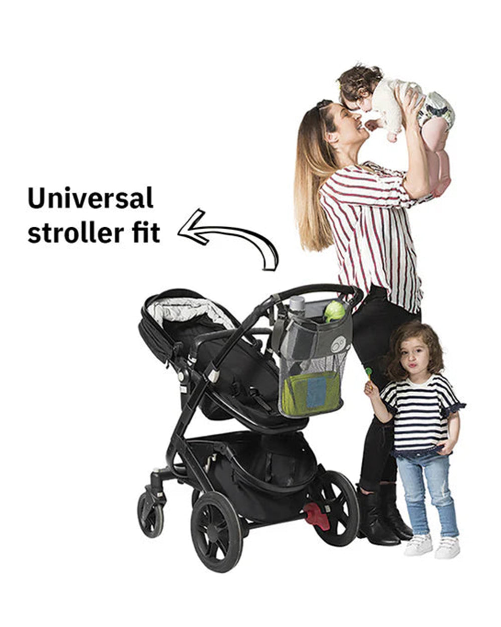 b.box Stroller and Pram Organiser Adjustable Straps Multiple Storage Compartments Grey Touch of Heather Extra 5 Off duckduckbaby