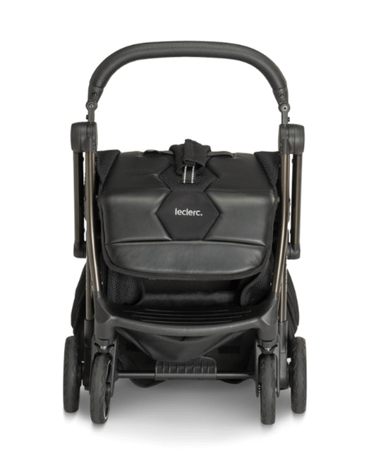 Leclerc Hexagon Ligthweight Stroller-Air Cabin Friendly-Flat Reclining Seat-One Touch Fold-Includes Travel Bag-2 Years Warranty-For 6M to 5Y (Upto 22Kg)-Carbon Black