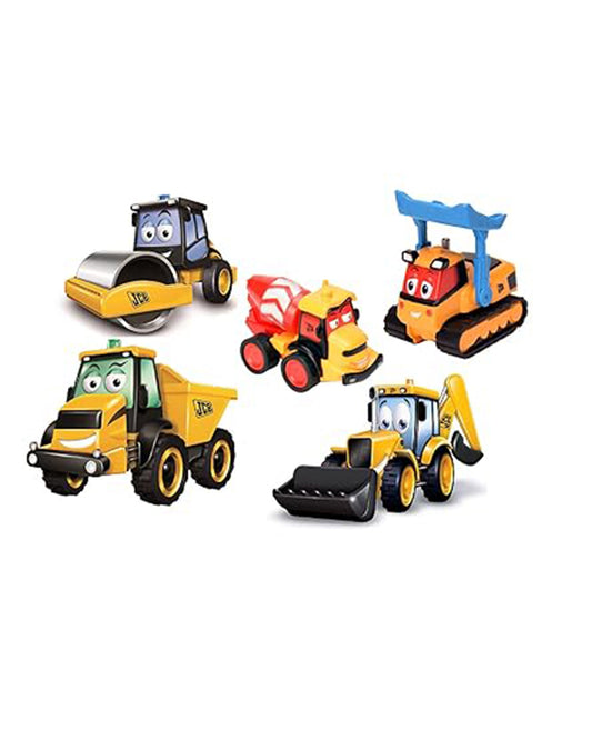 JCB Muddy Friends Vehicle Toy-Pack Of 5-9M+