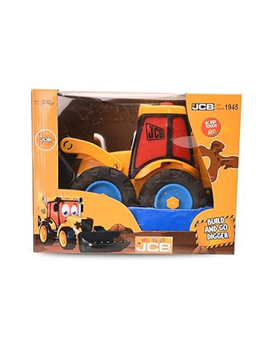 JCB My First Build & Go Digger Vehicle Toy-9M+