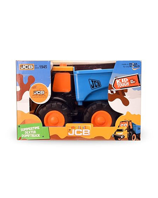 JCB My First Summertime Dexter Dump Truck Vehicle Toy-9M+