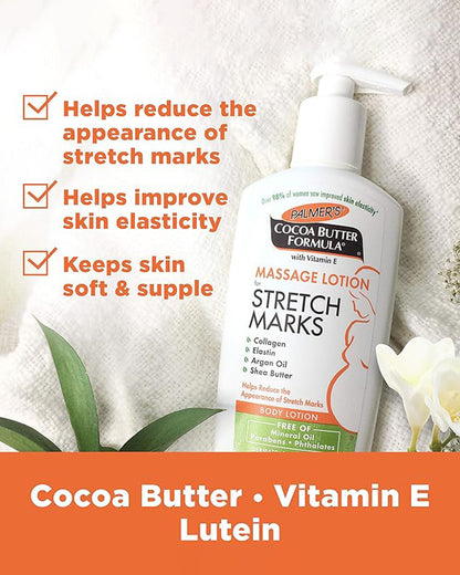 Palmer’s Stretch Marks Cream-Massage Body Lotion-With Cocoa Butter-Pack of 2