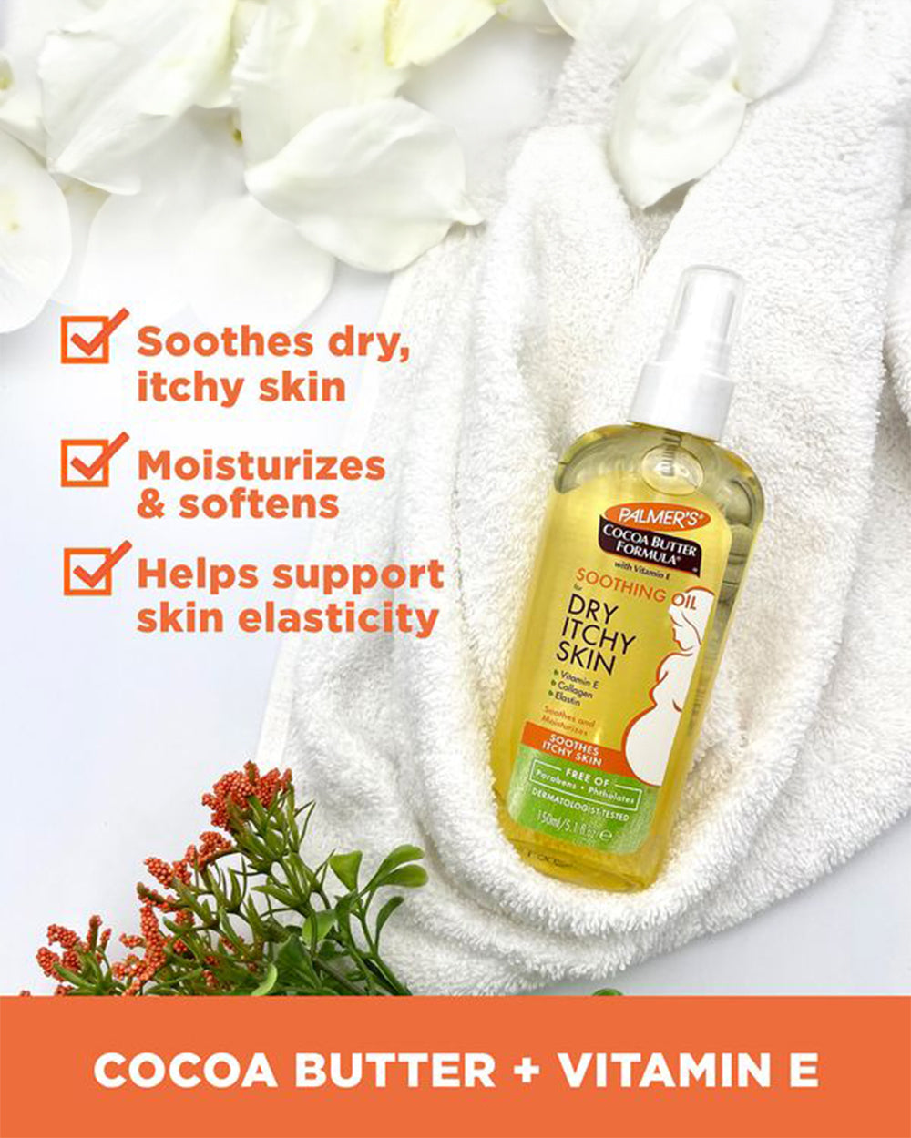 Palmer's Soothing OilFor Dry & Itchy SkinCocoa Butter FormulaPregnancy SafeExtra 10 Off