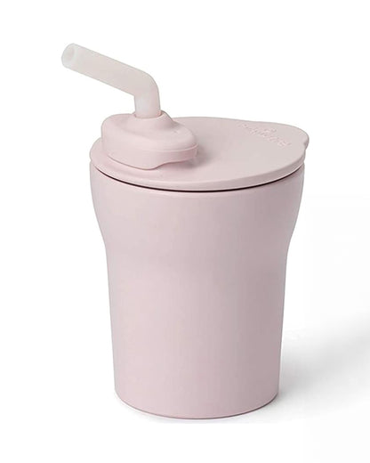 Miniware 1-2-3 Sip! Silicone Sippy Cup-Cotton Candy & Cotton Candy-With Lid & Straw-Plant Based-For Infants