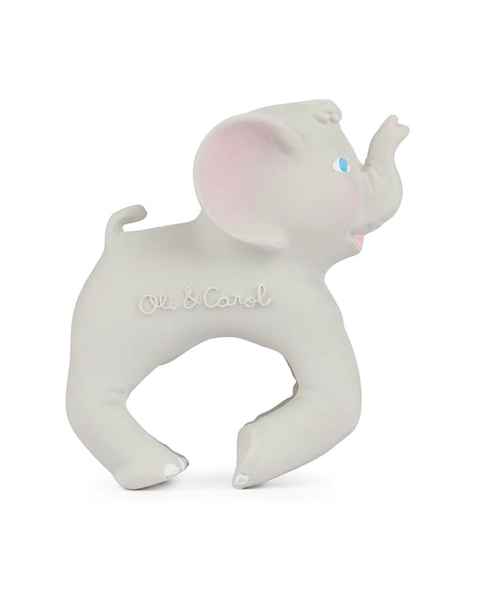 Oli & Carol Nelly The Elephant-Natural Rubber Bracelet Teether-Soft & Flexible-0M+
