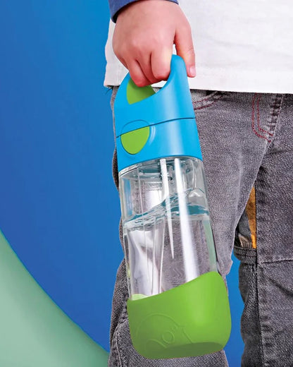 b.box School Essentials Kit-Mini Lunch Box(1000ml)-Tritan Straw Sipper(450ml)-Ocean Breeze-3Y+