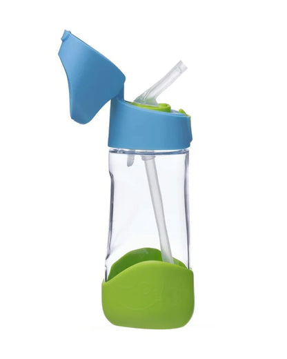 b.box School Essentials Kit-Mini Lunch Box(1000ml)-Tritan Straw Sipper(450ml)-Ocean Breeze-3Y+