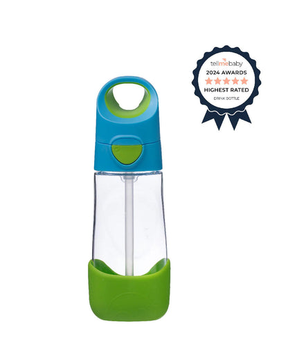 b.box School Essentials Kit-Mini Lunch Box(1000ml)-Tritan Straw Sipper(450ml)-Ocean Breeze-3Y+