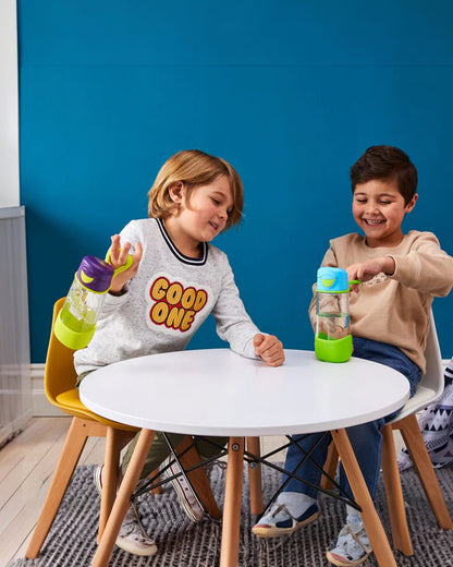 b.box Tritan Sport Spout Drink Bottle-Ocean Breeze Blue Green-With Easy Push Button & Ergonomic Triangular Shape-450 ml