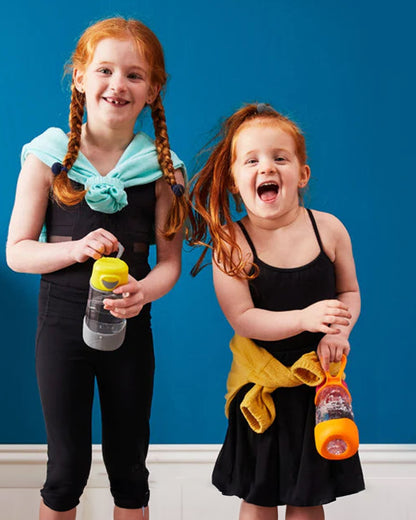 b.box Tritan Sport Spout Drink Bottle-Ocean Breeze Blue Green-With Easy Push Button & Ergonomic Triangular Shape-450 ml