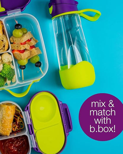 b.box Tritan Sport Spout Drink Bottle-Strawberry Shake Pink Orange-With Easy Push Button & Ergonomic Triangular Shape-450 ml