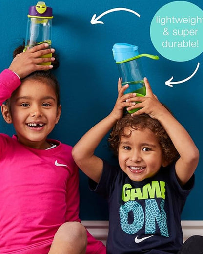 b.box Tritan Sport Spout Drink Bottle-Emerald Forest Green-With Easy Push Button & Ergonomic Triangular Shape-450 ml