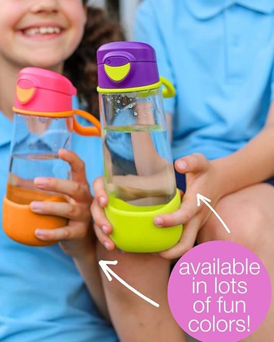 b.box Baby Birthday Feeding Set-Pack of 2-Snack Box & Spout Drink Bottle-Green