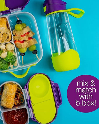 b.box Baby Birthday Feeding Set-Pack of 2-Snack Box & Spout Drink Bottle-Green