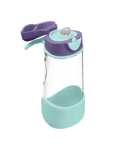 b.box Tritan Sport Spout Drink Bottle-Lilac Pop-With Easy Push Button & Ergonomic Triangular Shape-450 ml