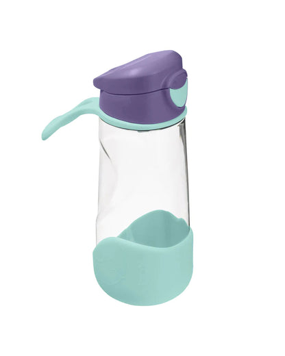 b.box Tritan Sport Spout Drink Bottle-Lilac Pop-With Easy Push Button & Ergonomic Triangular Shape-450 ml