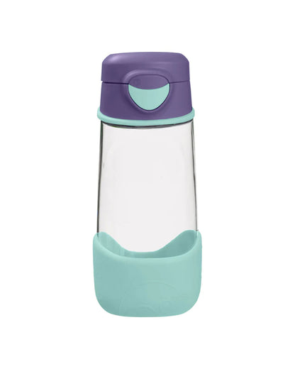 b.box Tritan Sport Spout Drink Bottle-Lilac Pop-With Easy Push Button & Ergonomic Triangular Shape-450 ml
