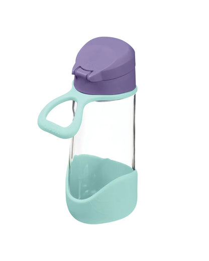 b.box Tritan Sport Spout Drink Bottle-Lilac Pop-With Easy Push Button & Ergonomic Triangular Shape-450 ml