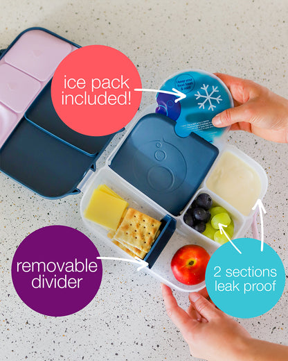 b.box School Essentials Kit-Mini Lunch Box(1000ml)-Tritan Straw Sipper(450ml)-Forest Green-3Y+