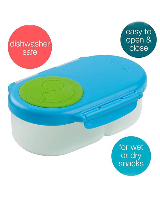 b.box Snack Box-Leak Proof-Flexi Fruit Holder-Ocean Breeze Blue Green-For Feeding Infants