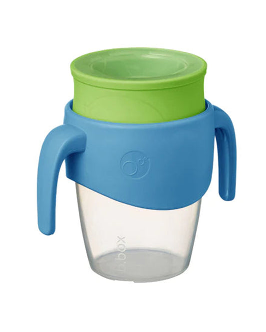 b.box 360 Cup-With Twist Lock Design & Handles-Ocean Breeze Blue Green-For Infants