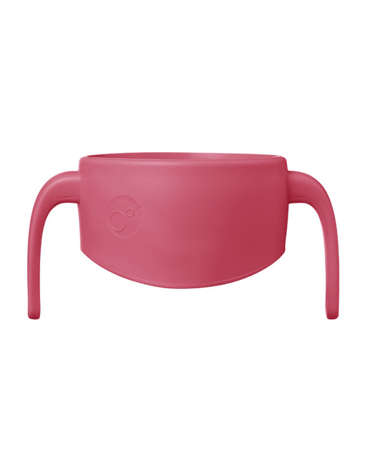 b.box 360 Cup-With Twist Lock Design & Handles-Strawberry Shake Pink Orange-For Infants