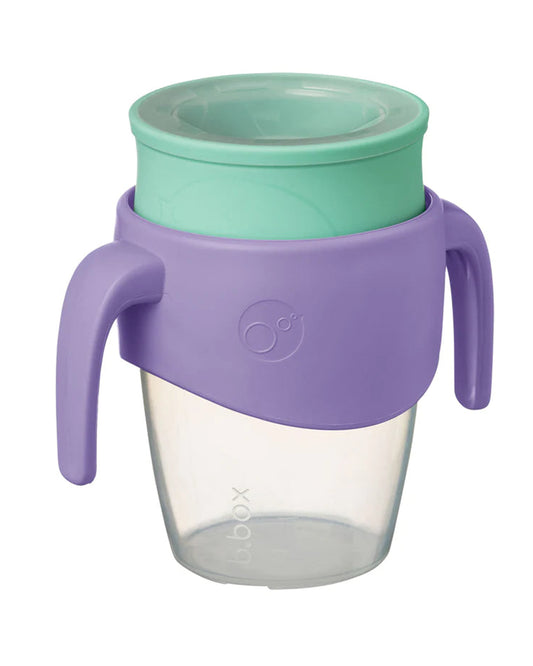 b.box 360 Cup-With Twist Lock Design & Handles-Lilac Pop Purple-For Infants