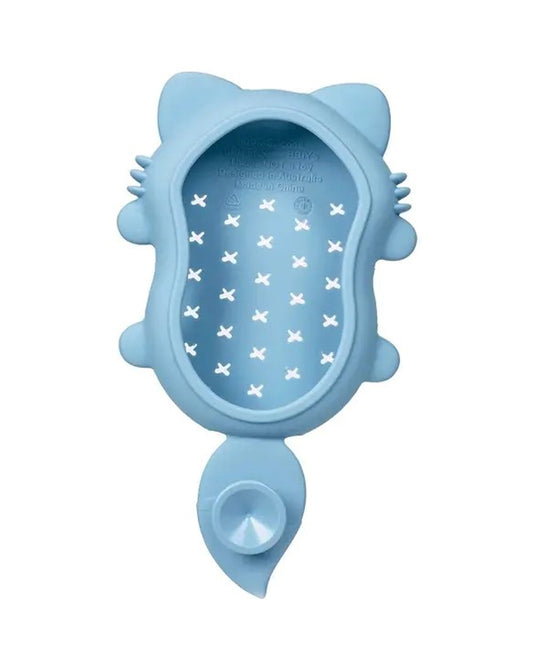 b.box Baby Soft Silicone Bath Brush-Blue