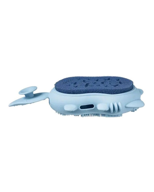 b.box Baby Soft Silicone Bath Brush-Blue