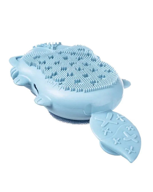 b.box Baby Soft Silicone Bath Brush-Blue