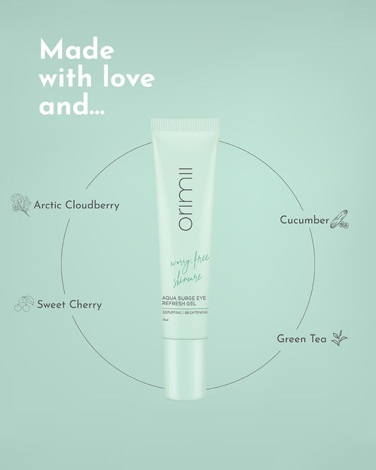 Orimii Aqua Surge Eye Refresh Gel-For Dark Circles-Pregnancy & Breastfeeding Safe