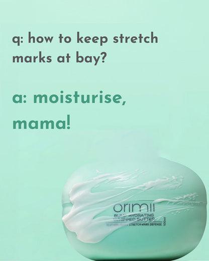 Orimii Stretch Marks Cream-Bump Hydrating Whipped Butter-Pregnancy & Breastfeeding Safe