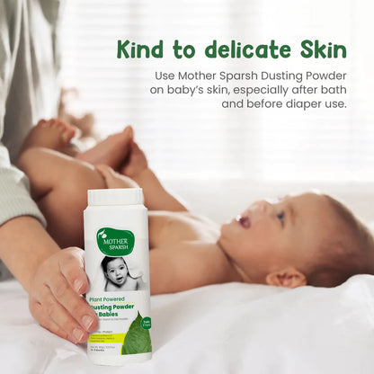 Mother Sparsh Baby Dusting Powder-With Corn Starch & Oat Powder-0 to 5M