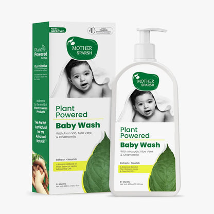 Mother Sparsh Plant Powered Baby Body Wash-With Avocado & Aloe Vera