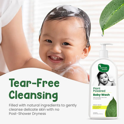 Mother Sparsh Plant Powered Baby Body Wash-With Avocado & Aloe Vera