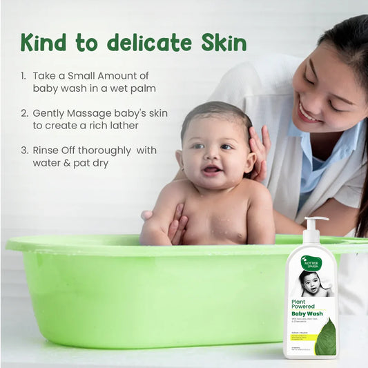 Mother Sparsh Plant Powered Baby Body Wash-With Avocado & Aloe Vera