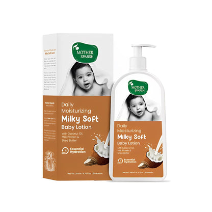 Mother Sparsh Daily Moisturizing Milky Soft Baby Lotion-With Milk & Coconut Oil