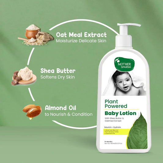 Mother Sparsh Plant Powered Baby Lotion-With Shea Butter & Oatmeal Extract