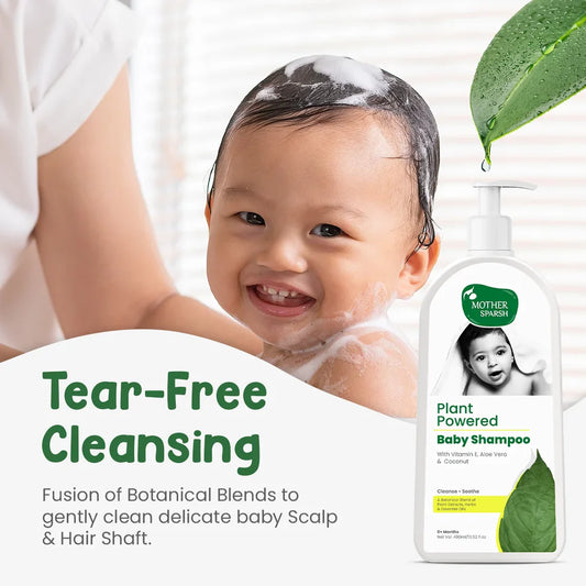 Mother Sparsh Plant Powered Baby Shampoo-With Aloe Vera & Coconut