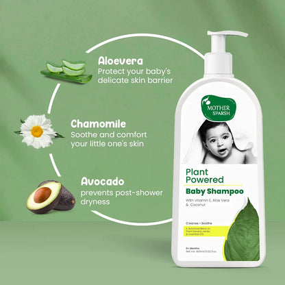 Mother Sparsh Plant Powered Baby Shampoo-With Aloe Vera & Coconut