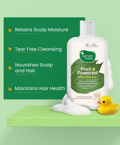 Mother Sparsh Plant Powered Baby Shampoo-With Aloe Vera & Coconut