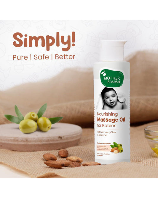 Mother Sparsh Nourishing Baby Massage Oil & Baby Hair Oil-100 ml