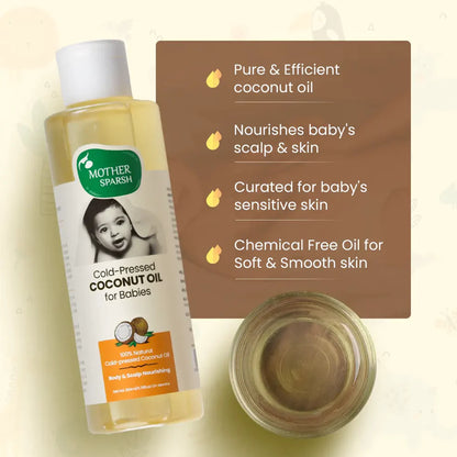 Mother Sparsh Cold Pressed Coconut Baby Massage Oil