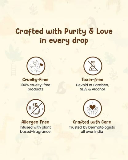 Mother Sparsh Cold Pressed Coconut Baby Massage Oil (200 ml), Natural Mosquito Repellent Spray & Nourishing Baby Hair Oil (100ml)
