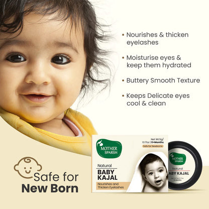 Mother Sparsh Natural Baby Kajal-With Cow Ghee & Almond